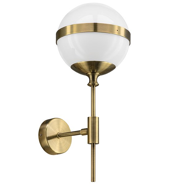 Бра Peggy Wall Lamp Gold Бронза Белый Бра Peggy Wall Lamp Gold Бронза Белый в Костроме | Loft Concept