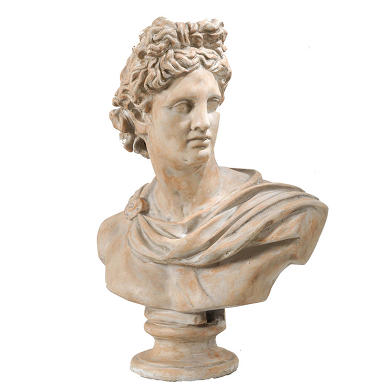 Статуэтка Antique Busts Apollo Belvedere Бежево-серый Статуэтка Antique Busts Apollo Belvedere Бежево-серый в Костроме | Loft Concept