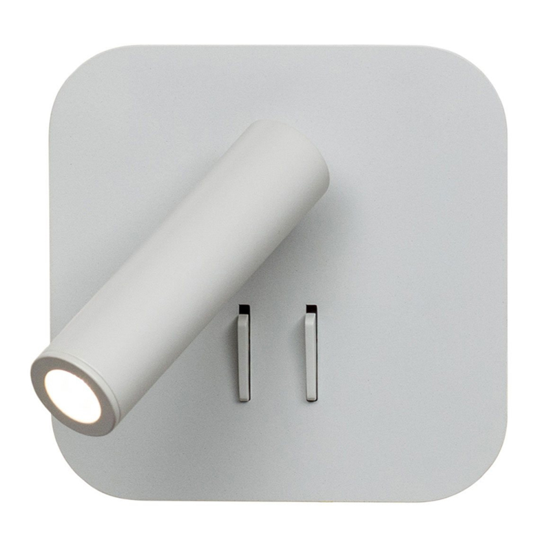 Настенный спот White Square Spot Wall Lamp Белый Настенный спот White Square Spot Wall Lamp Белый в Костроме | Loft Concept