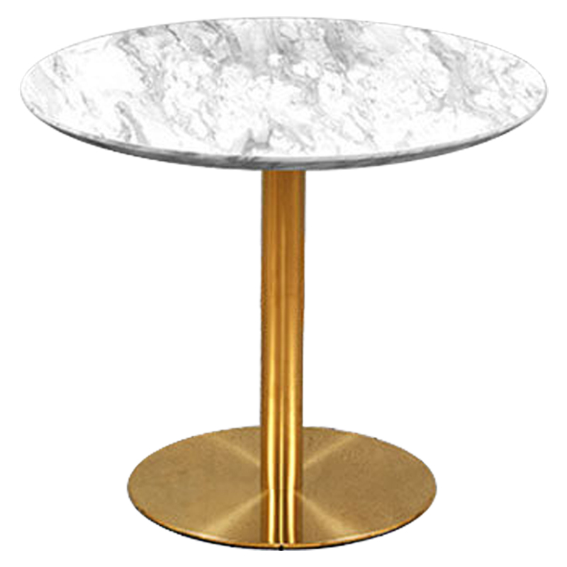 Обеденный стол Modesto Dinner Table Белый Глянцевое золото Обеденный стол Modesto Dinner Table Белый Глянцевое золото в Костроме | Loft Concept