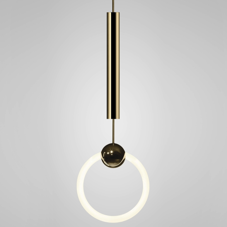 Подвесной светильник lee broom RING LIGHT Глянцевое золото Белый Подвесной светильник lee broom RING LIGHT Глянцевое золото Белый в Костроме | Loft Concept