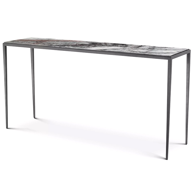 Консоль Eichholtz Console Table Henley L Темная бронза Серый Белый Консоль Eichholtz Console Table Henley L Темная бронза Серый Белый в Костроме | Loft Concept