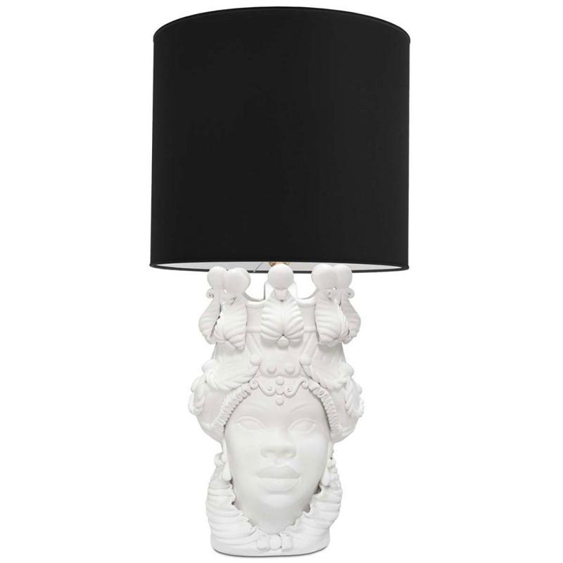 Настольная лампа Table Lamp Moro Lady Big Lipstick Black Белый Черный Настольная лампа Table Lamp Moro Lady Big Lipstick Black Белый Черный в Костроме | Loft Concept