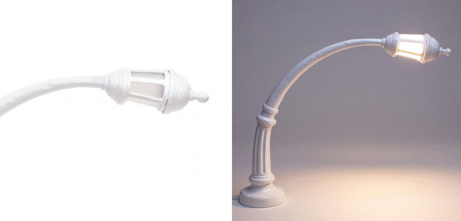 Настольная лампа Seletti Street Lamp White Настольная лампа Seletti Street Lamp White - Loft-Concept в Костроме
