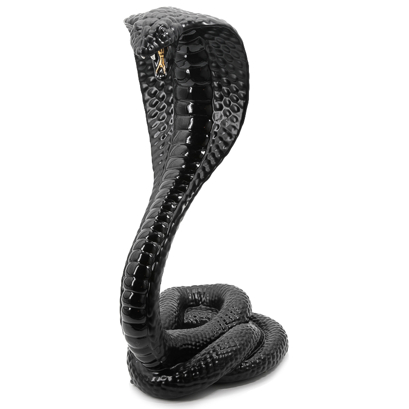 Статуэтка COBRA Черный Глянцевое золото Статуэтка COBRA Черный Глянцевое золото в Костроме | Loft Concept