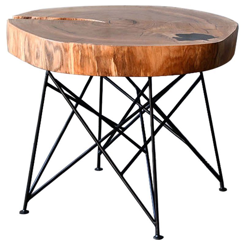 Кофейный стол Vargas Industrial Metal Rust Coffee Table Древесина Черный Кофейный стол Vargas Industrial Metal Rust Coffee Table Древесина Черный в Костроме | Loft Concept