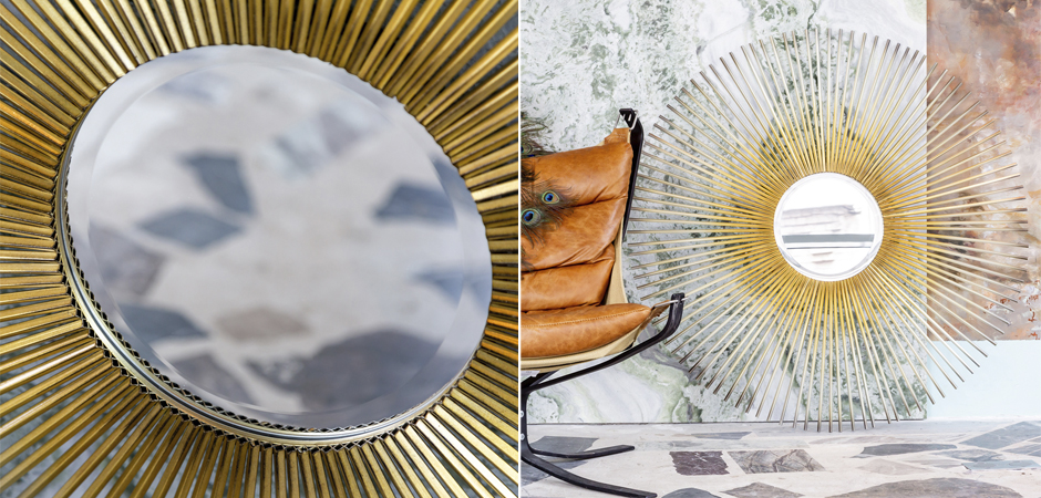 Зеркало Sun Circle Mirror Зеркало Sun Circle Mirror - Loft-Concept в Костроме