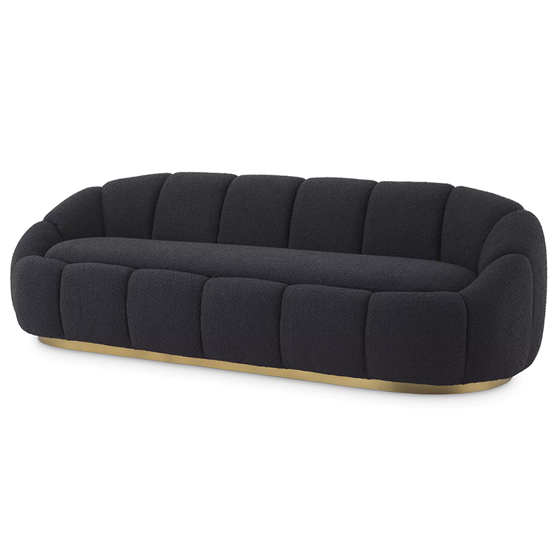 Диван Eichholtz Sofa Inger Black Черный Латунь Диван Eichholtz Sofa Inger Black Черный Латунь в Костроме | Loft Concept