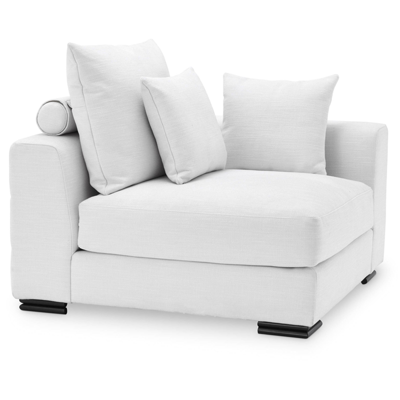 Диван Eichholtz Sofa Clifford Corner white Белый Черный Диван Eichholtz Sofa Clifford Corner white Белый Черный в Костроме | Loft Concept