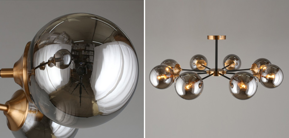 Потолочный светильник Smoky Sphere Black Потолочный светильник Smoky Sphere Black - Loft-Concept в Костроме