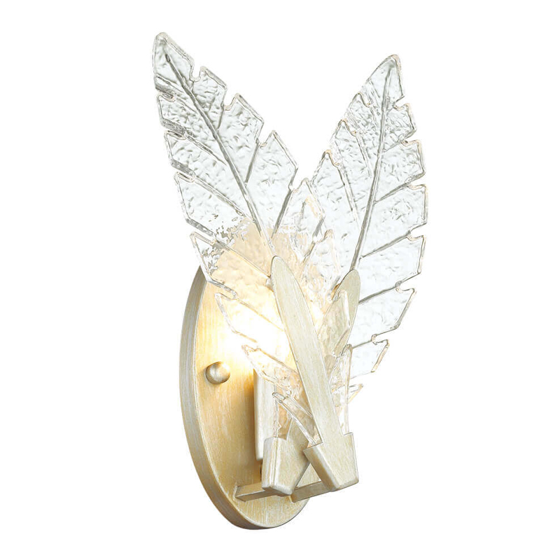 Бра Glass Petals Sconce Золотой Прозрачный (Transparent) Бра Glass Petals Sconce Золотой Прозрачный (Transparent) в Костроме | Loft Concept