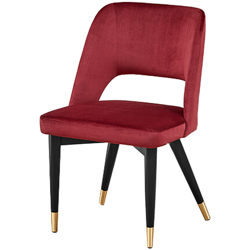 Стул Neasan Stool crimson Черный Малиновый (Crimson) Латунь Стул Neasan Stool crimson Черный Малиновый (Crimson) Латунь в Костроме | Loft Concept