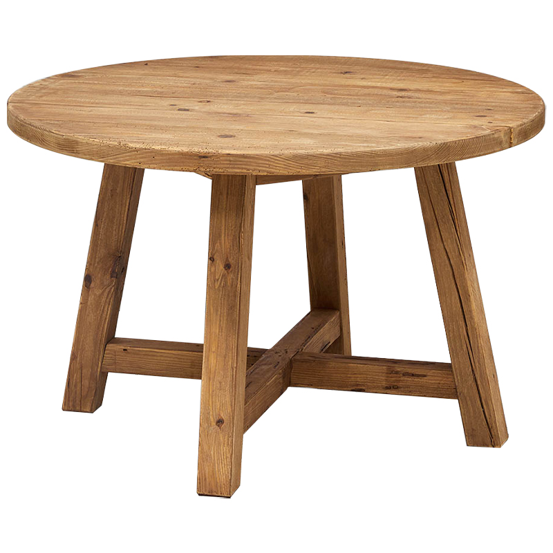 Круглый деревянный обеденный стол Ralf Wood Round Dinner Table Древесина Круглый деревянный обеденный стол Ralf Wood Round Dinner Table Древесина в Костроме | Loft Concept