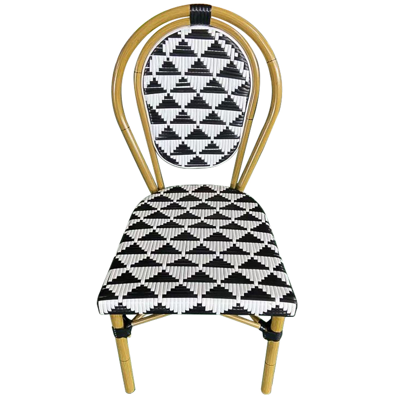 Стул ротанг Wicker Gisbert Rattan Chair Древесина Черно-белый Стул ротанг Wicker Gisbert Rattan Chair Древесина Черно-белый в Костроме | Loft Concept