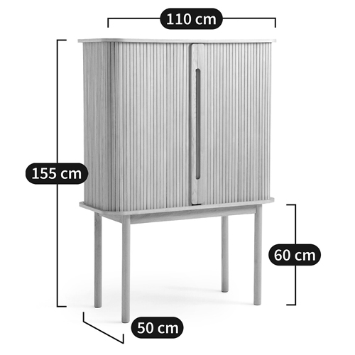 Буфет с двумя раздвижными дверцами Toinette Wooden Light Cupboard Буфет с двумя раздвижными дверцами Toinette Wooden Light Cupboard в Костроме