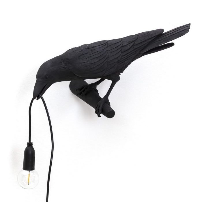 Бра Seletti Bird Lamp Black Looking Черный Бра Seletti Bird Lamp Black Looking Черный в Костроме | Loft Concept
