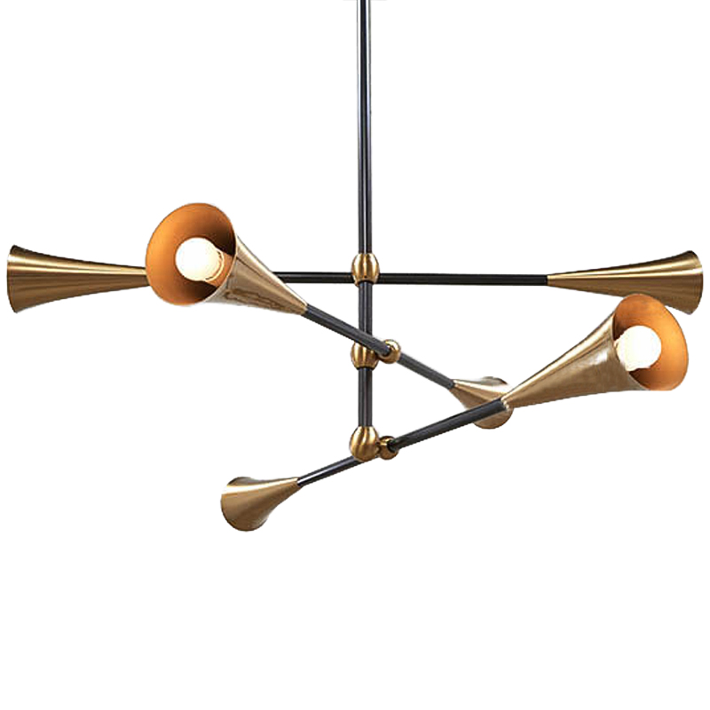 Люстра Sigrade Chandeliers Черный Латунь Люстра Sigrade Chandeliers Черный Латунь в Костроме | Loft Concept