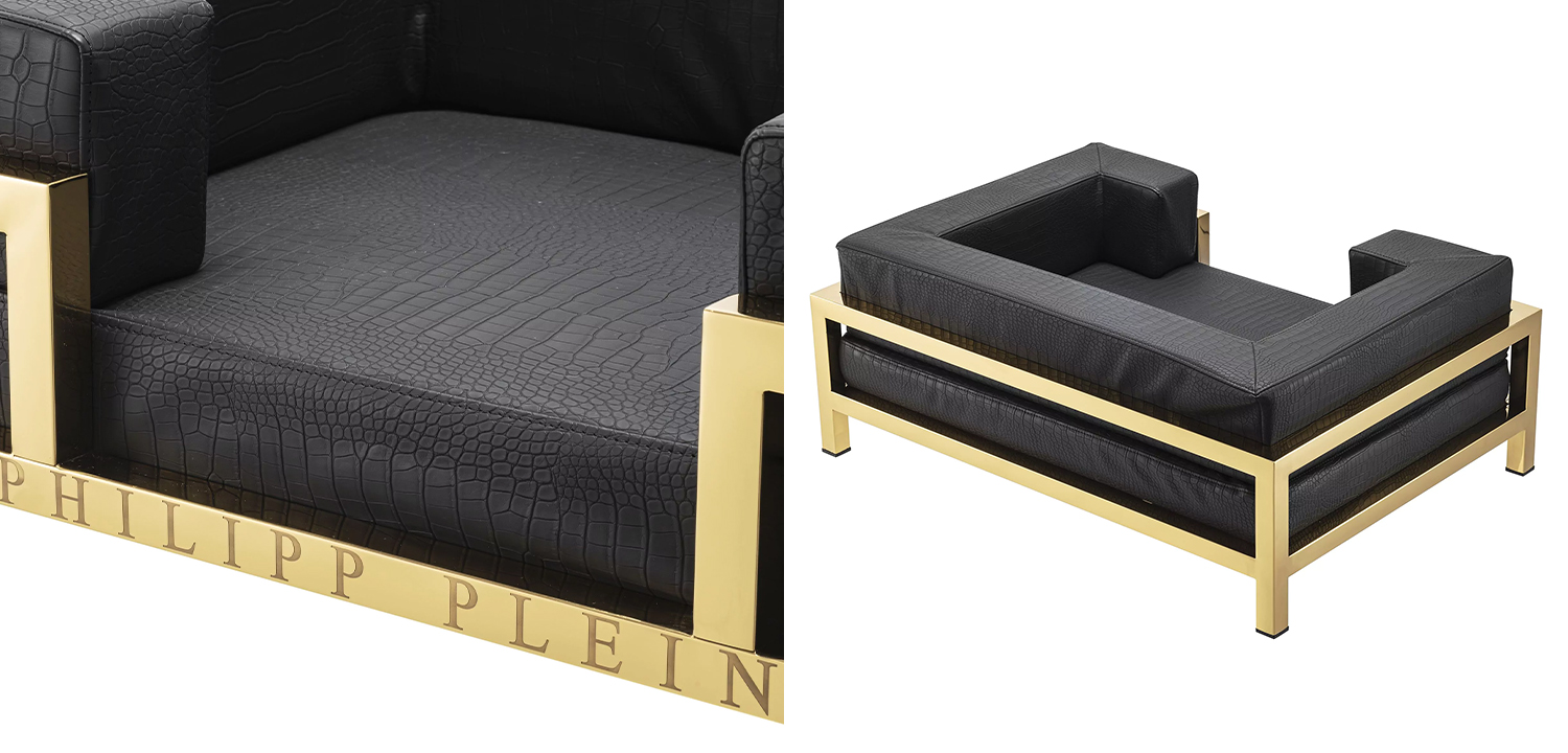 Лежанка для домашних животных Dogbed High Conic Limited L Gold - фото