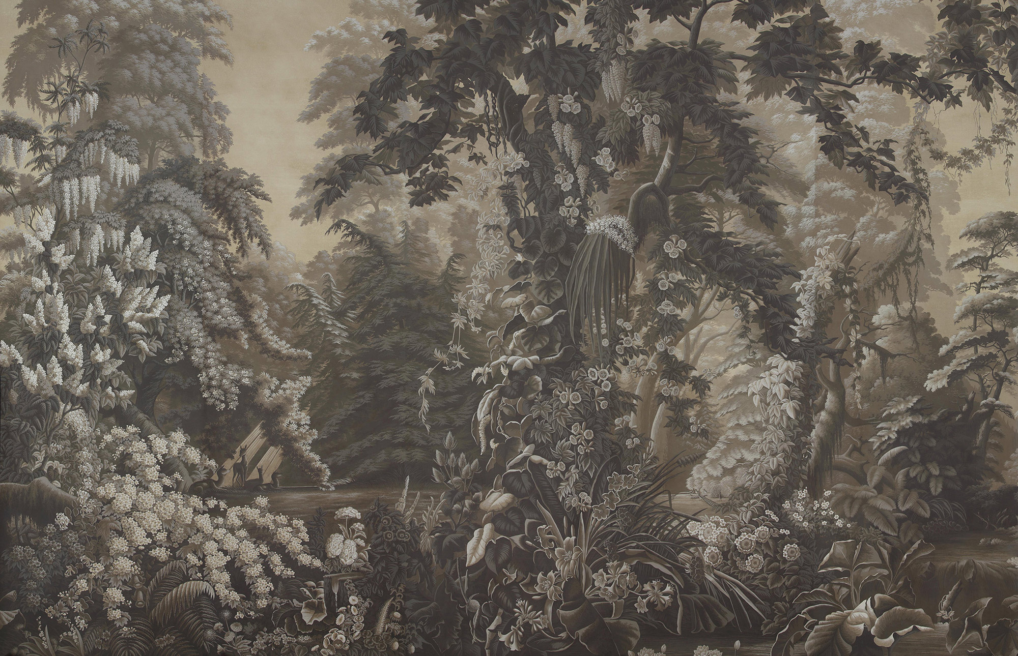 Обои ручная роспись L'Eden Eau Forte on antique scenic Xuan paper Обои ручная роспись L'Eden Eau Forte on antique scenic Xuan paper - постер Loft-Concept в Костроме