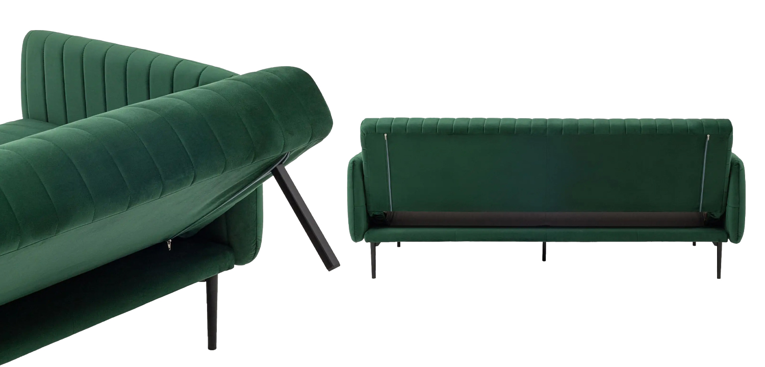 Диван Dilis изумрудный велюр - фото №3