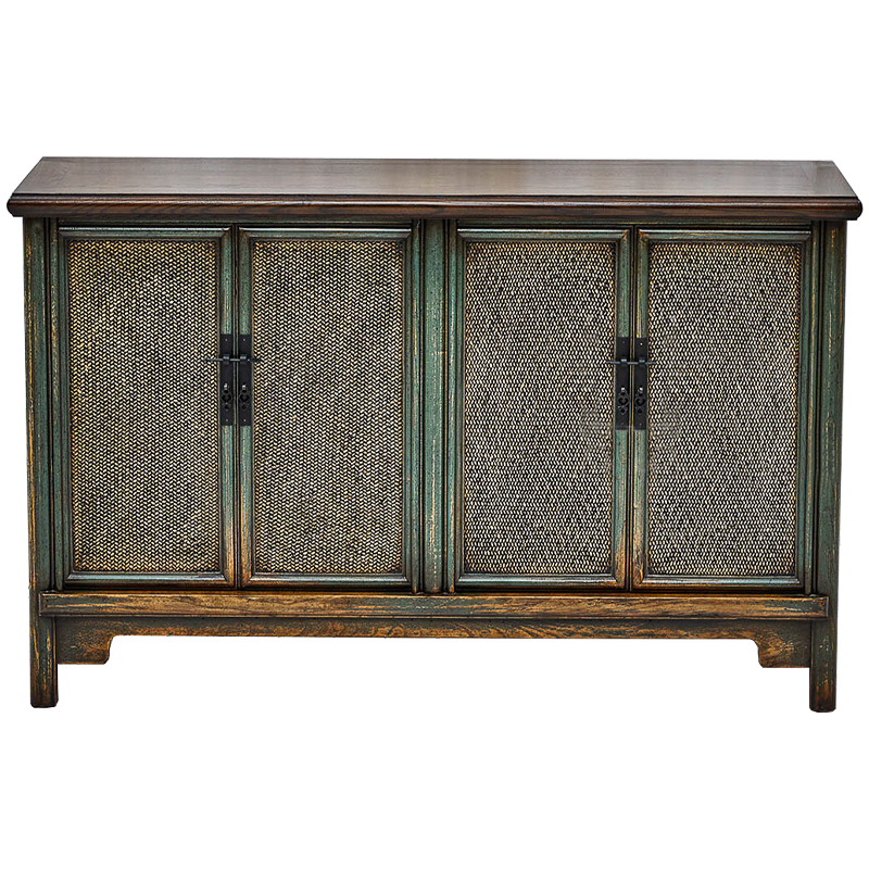 Комод в винтажном стиле дерево и ротанг Brindja chest of drawers Коричневый винтаж Винтажный голубой Комод в винтажном стиле дерево и ротанг Brindja chest of drawers Коричневый винтаж Винтажный голубой в Костроме | Loft Concept