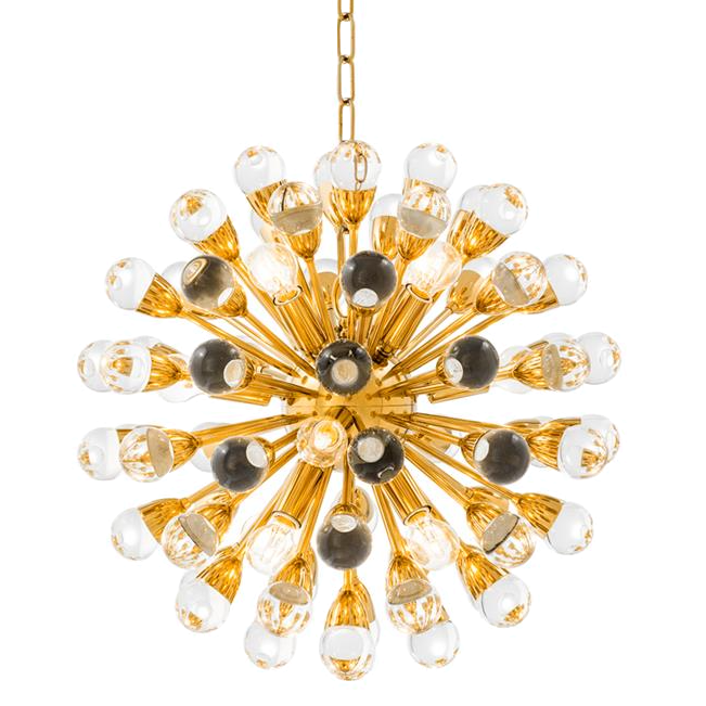 Люстра Chandelier Antares S Gold Золотой Прозрачный Люстра Chandelier Antares S Gold Золотой Прозрачный в Костроме | Loft Concept