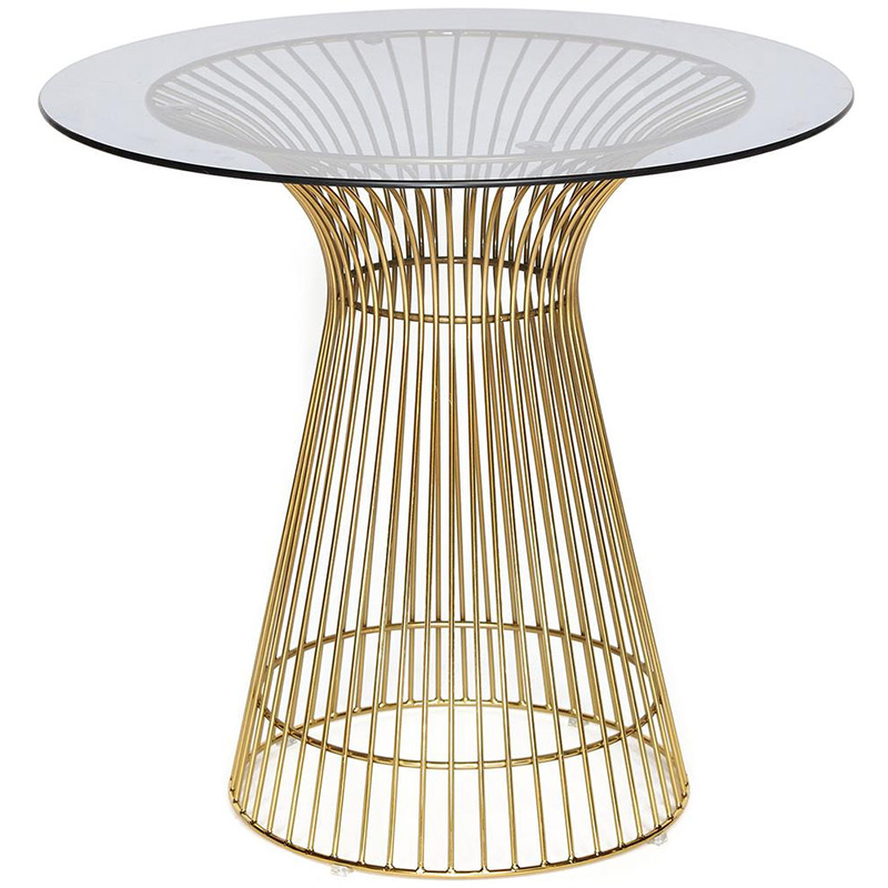 Обеденный стол Platner table gold Золотой Прозрачный Обеденный стол Platner table gold Золотой Прозрачный в Костроме | Loft Concept