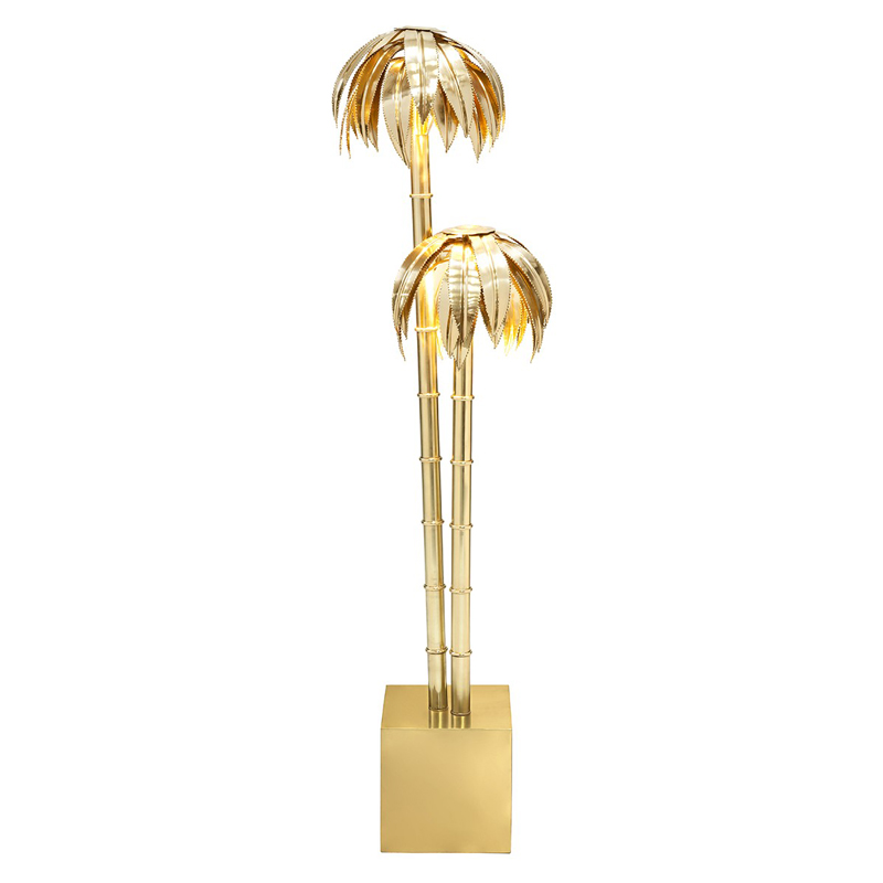 Торшер FLOOR LAMP PALMERY X2 Brass Латунь Торшер FLOOR LAMP PALMERY X2 Brass Латунь в Костроме | Loft Concept