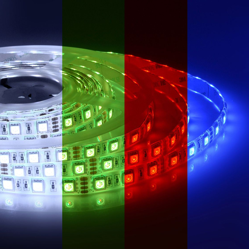 Светодиодная влагозащищенная лента 14,4W/m 60LED/m 3528SMD разноцветная 5M Белый Светодиодная влагозащищенная лента 14,4W/m 60LED/m 3528SMD разноцветная 5M Белый в Костроме | Loft Concept