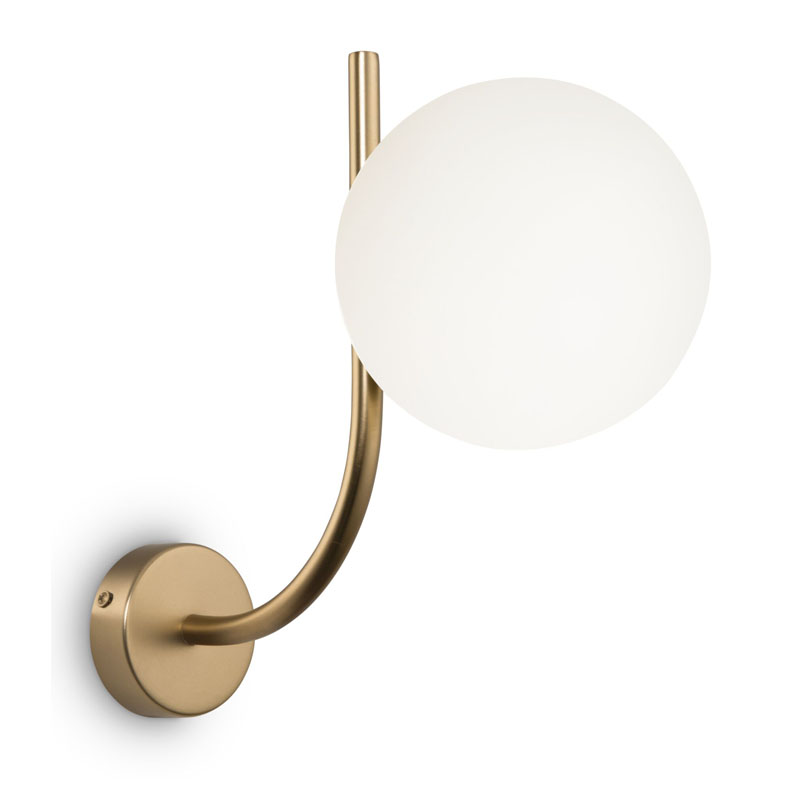 Бра Felicitat Sconce Латунь Белый Бра Felicitat Sconce Латунь Белый в Костроме | Loft Concept