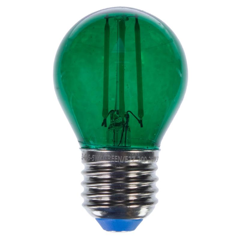 Зеленая прозрачная лампочка LED E27 5W Зеленый Зеленая прозрачная лампочка LED E27 5W Зеленый в Костроме | Loft Concept