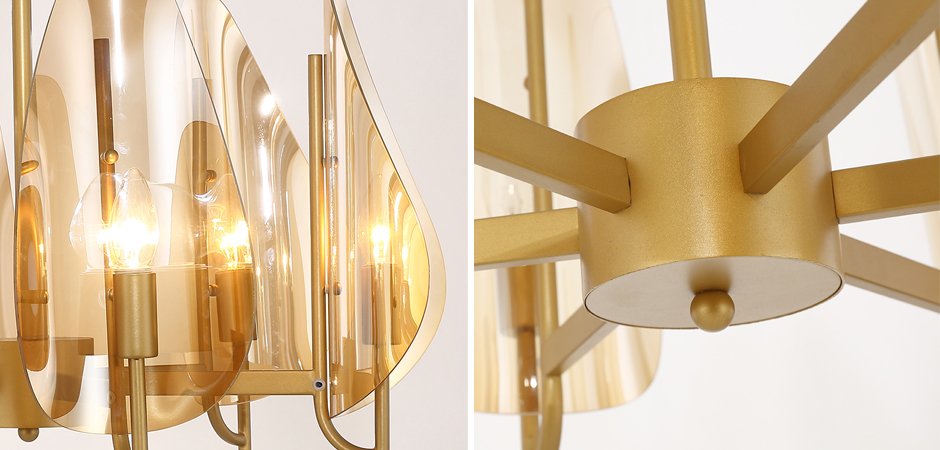 Люстра Chandelier Max Ingrand Fontana Arte Amber glass Люстра Chandelier Max Ingrand Fontana Arte Amber glass - Loft-Concept в Костроме