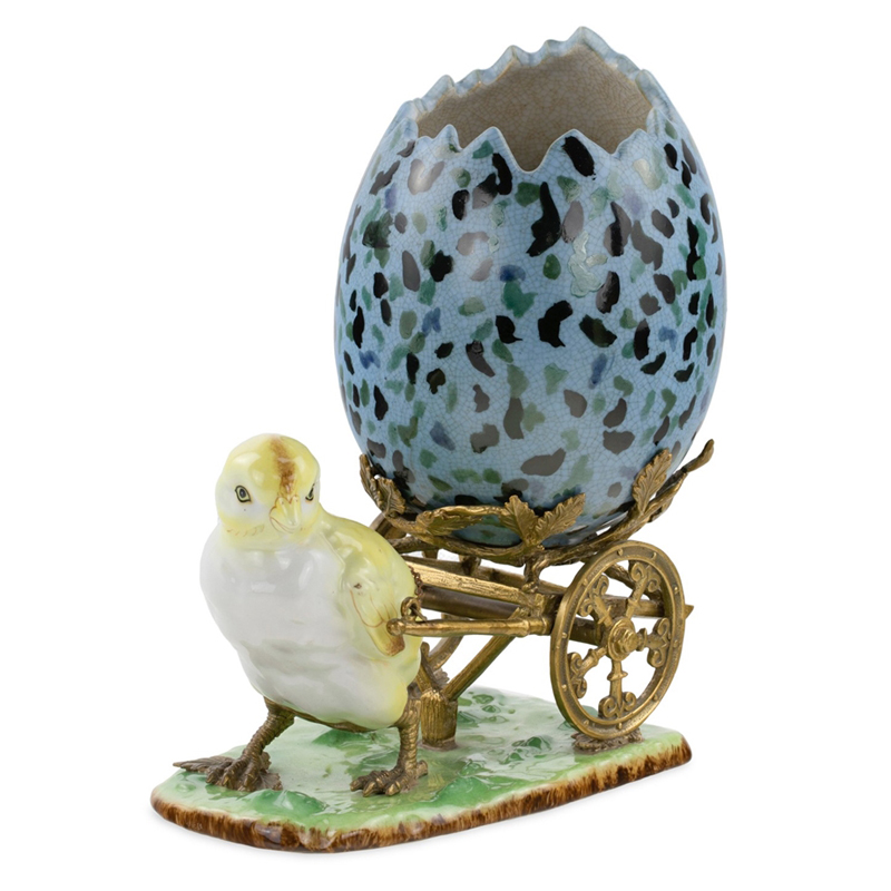 Статуэтки Chick with Egg Бронза Светло-голубой Желтый Прозрачный зеленый Статуэтки Chick with Egg Бронза Светло-голубой Желтый Прозрачный зеленый в Костроме | Loft Concept