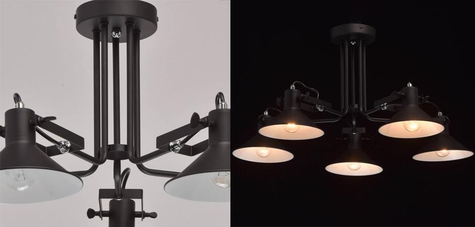 Потолочный светильник Rotating Light Black Потолочный светильник Rotating Light Black - Loft-Concept в Костроме