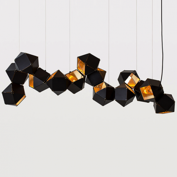 Люстра Welles Long Chandelier Черный Люстра Welles Long Chandelier Черный в Костроме | Loft Concept