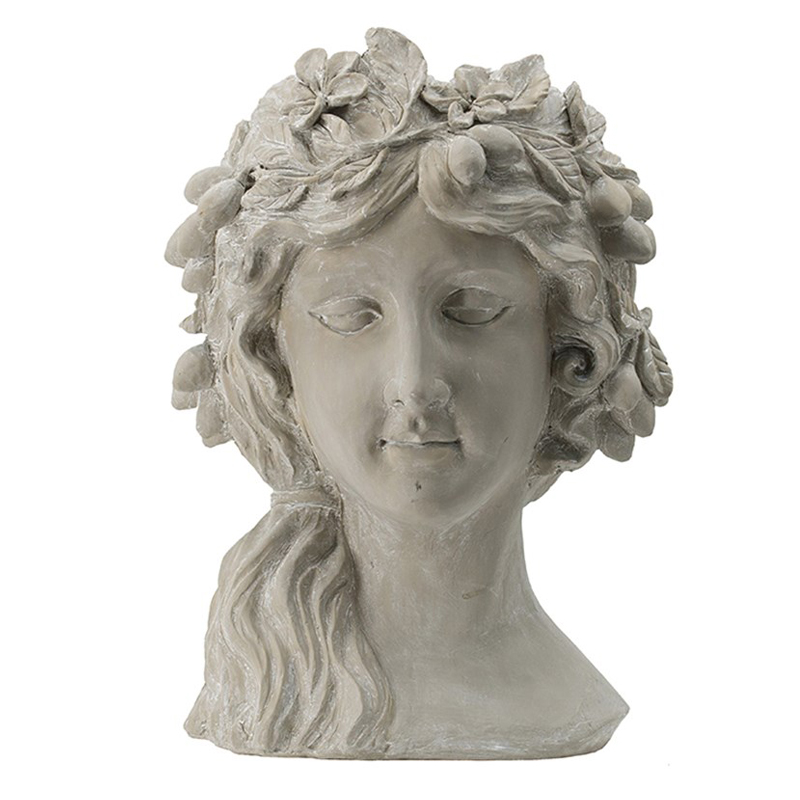 Ваза Antique Busts Garden Goddess Светло-серый Ваза Antique Busts Garden Goddess Светло-серый в Костроме | Loft Concept