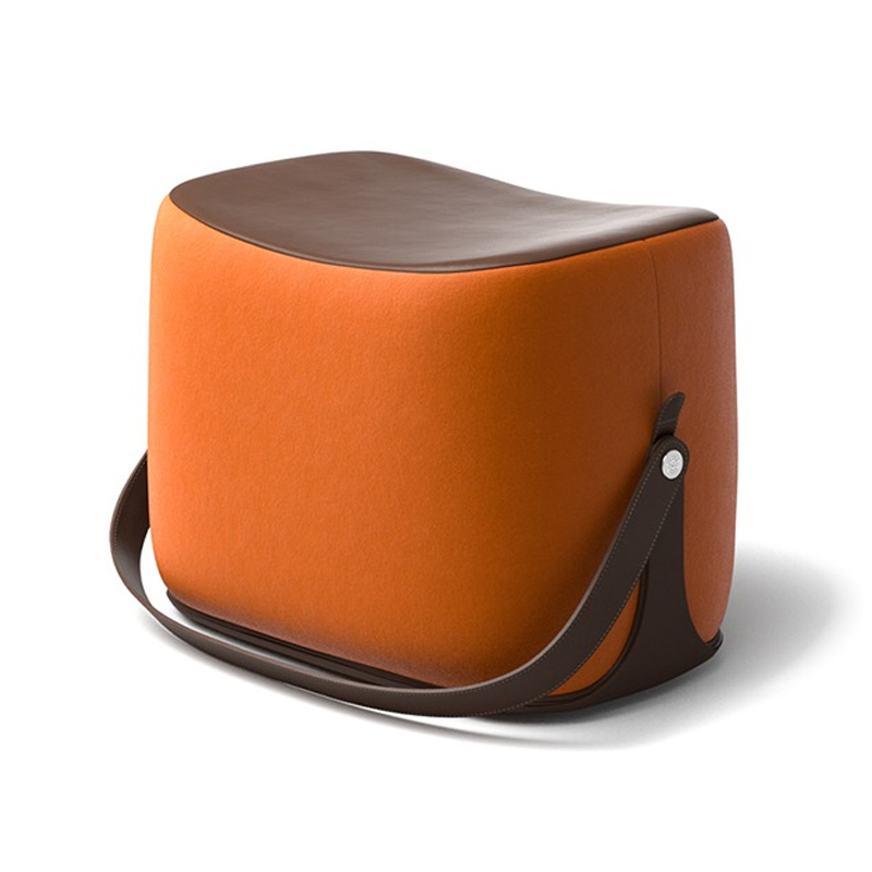 Пуф Langtry Pouf Orange Коричневый Оранжевый Пуф Langtry Pouf Orange Коричневый Оранжевый в Костроме | Loft Concept