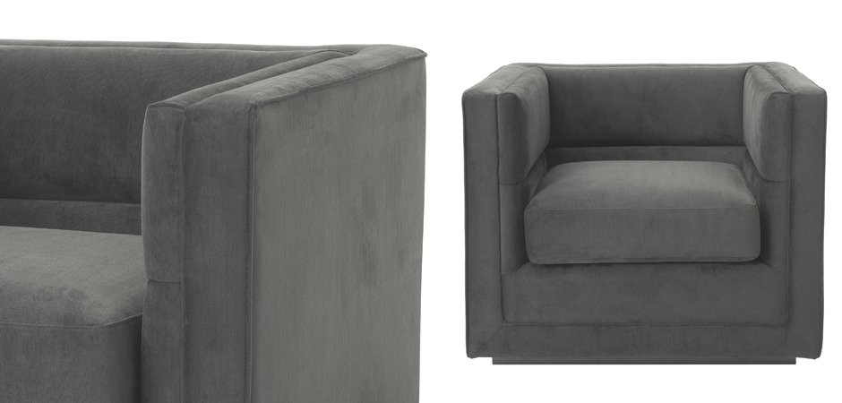 Кресло Eichholtz Сhair Adonia Anthracite Кресло Eichholtz Сhair Adonia Anthracite - Loft-Concept в Костроме