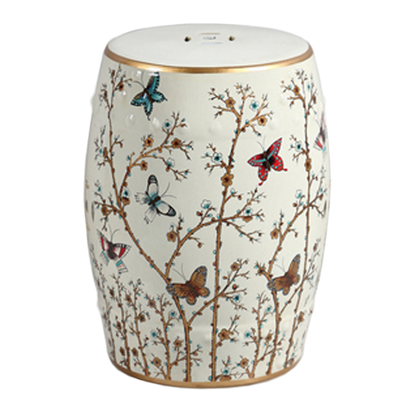 Керамический табурет Flowers & Butterflies Мульти Керамический табурет Flowers & Butterflies Мульти в Костроме | Loft Concept