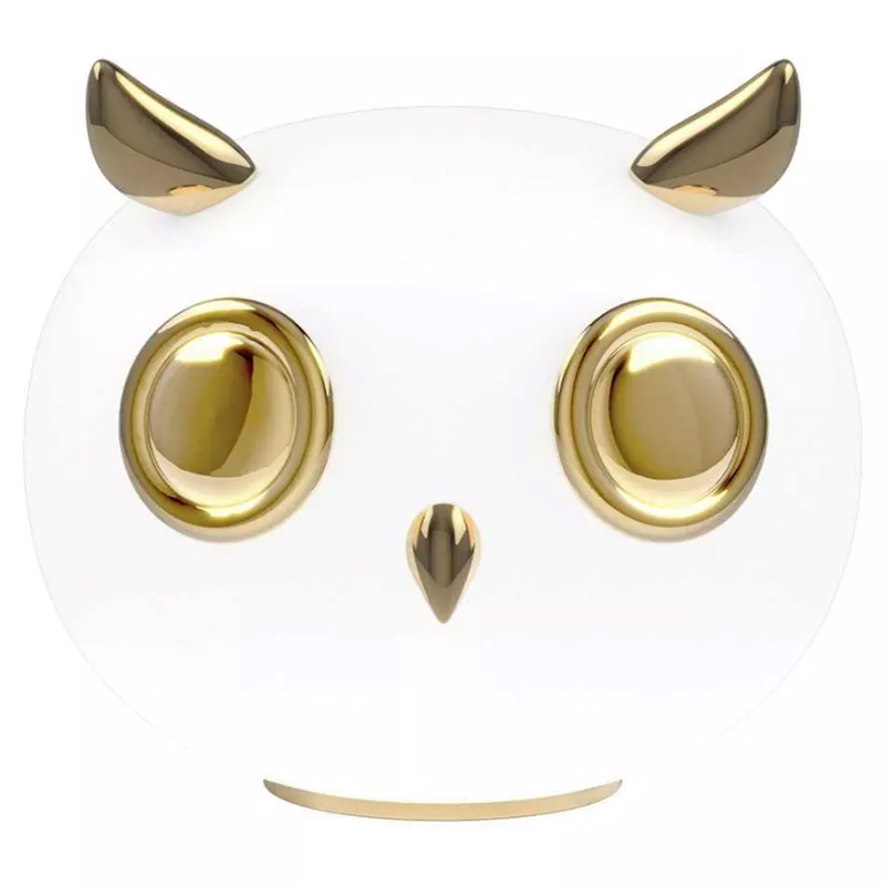 Настольная лампа Moooi Pet Light Uhuh Сова Белое матовое стекло Глянцевое золото Настольная лампа Moooi Pet Light Uhuh Сова Белое матовое стекло Глянцевое золото в Костроме | Loft Concept