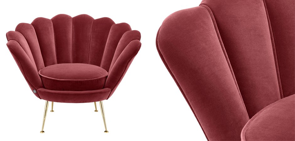 Кресло Eichholtz Chair Trapezium Wine Red Кресло Eichholtz Chair Trapezium Wine Red - Loft-Concept в Костроме