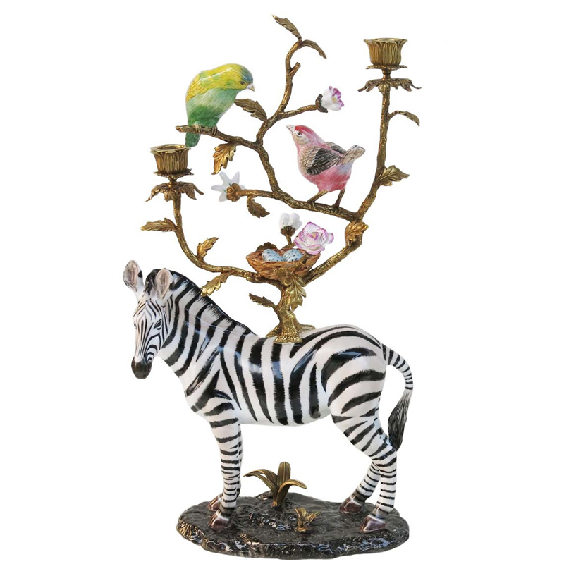 Подсвечник CANDLEHOLDER ATLANTA ZEBER Мульти Латунь Подсвечник CANDLEHOLDER ATLANTA ZEBER Мульти Латунь в Костроме | Loft Concept