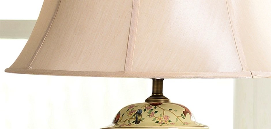 Настольная керамическая лампа с узором Luna - Loft-Concept в Костроме