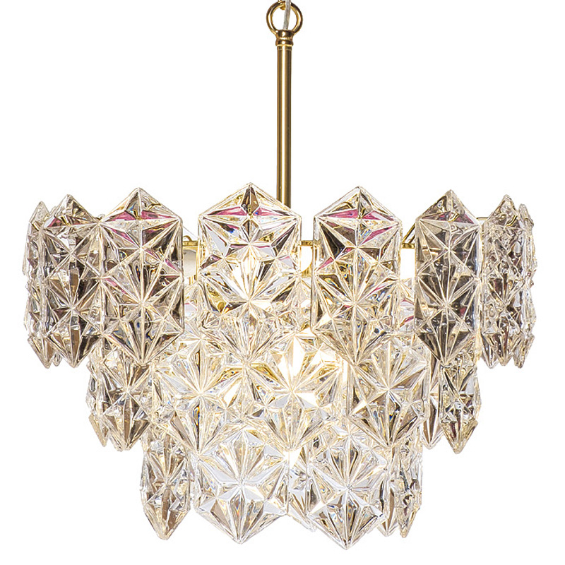 Люстра Tiers Crystal Edna Chandelier Золотой Люстра Tiers Crystal Edna Chandelier Золотой в Костроме | Loft Concept