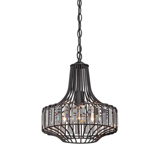 Люстра Glass Plate Pendant #5 Black Черный Люстра Glass Plate Pendant #5 Black Черный в Костроме | Loft Concept