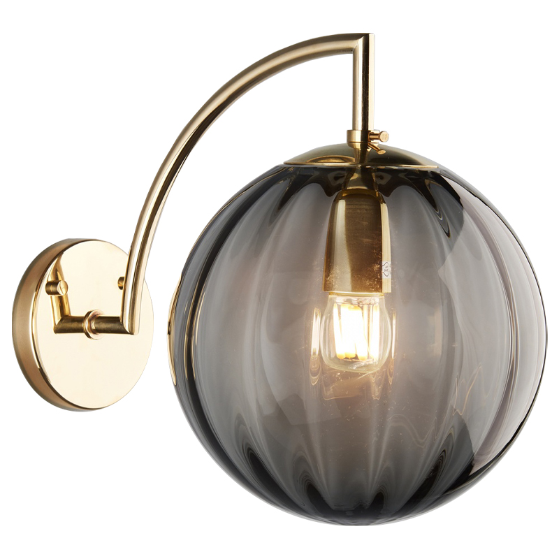 Бра Hector Sconce Gray Глянцевое золото Серый Бра Hector Sconce Gray Глянцевое золото Серый в Костроме | Loft Concept
