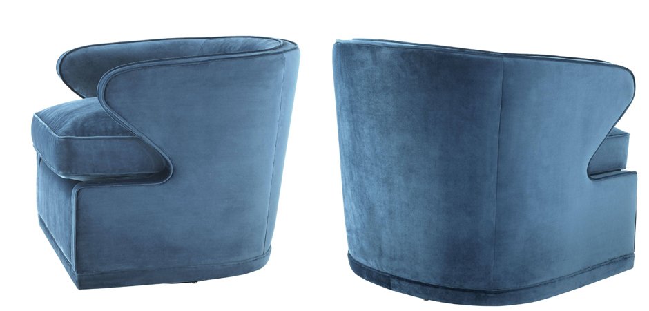 Кресло Eichholtz Chair Dorset Blue Кресло Eichholtz Chair Dorset Blue - Loft-Concept в Костроме