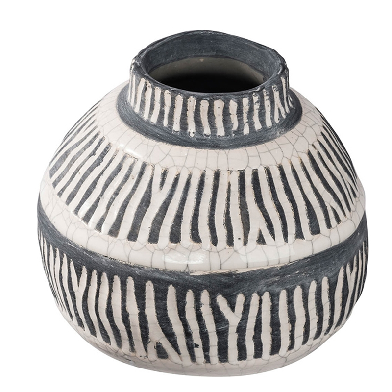 Ваза Kamaria Vase S Серый Белый Ваза Kamaria Vase S Серый Белый в Костроме | Loft Concept