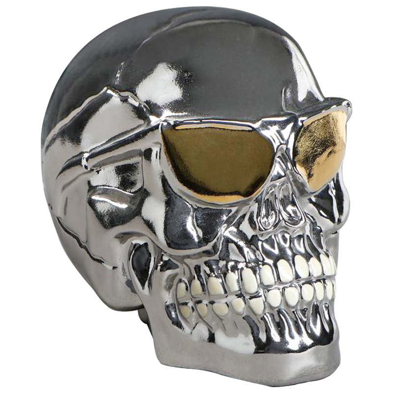 Статуэтка Silver Skull Серебряный Статуэтка Silver Skull Серебряный в Костроме | Loft Concept
