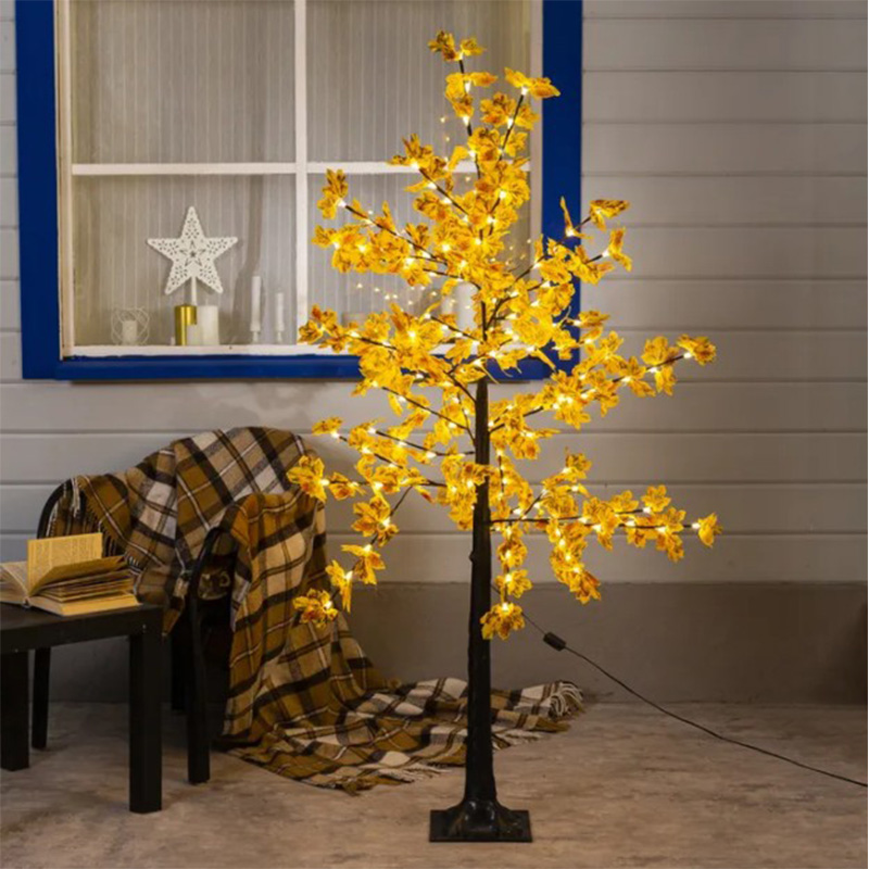 Светодиодное дерево Maple Yellow Желтый Черный Светодиодное дерево Maple Yellow Желтый Черный в Костроме | Loft Concept